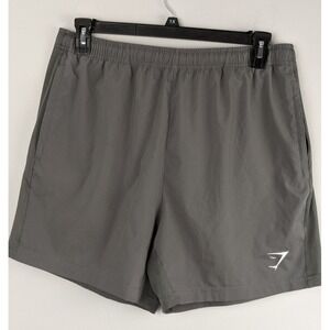 Gymshark XXL Grey Mesh-Panel Training Shorts • Quick-Dry Performance‎